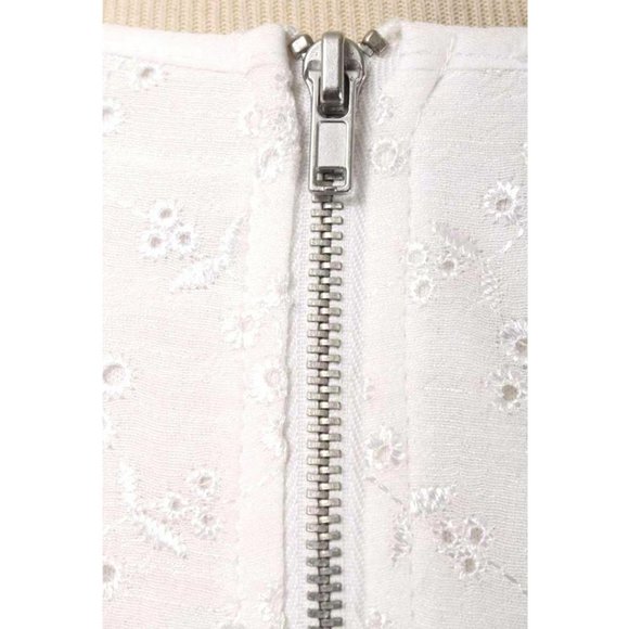 SOCIALITE White Floral Eyelet Sleeveless Skater Dress Women's Size Small - Picture 5 of 7